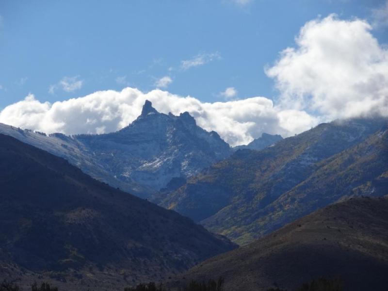 The Ruby Mountains above Lamoille.  Photo by Elaine Quilici