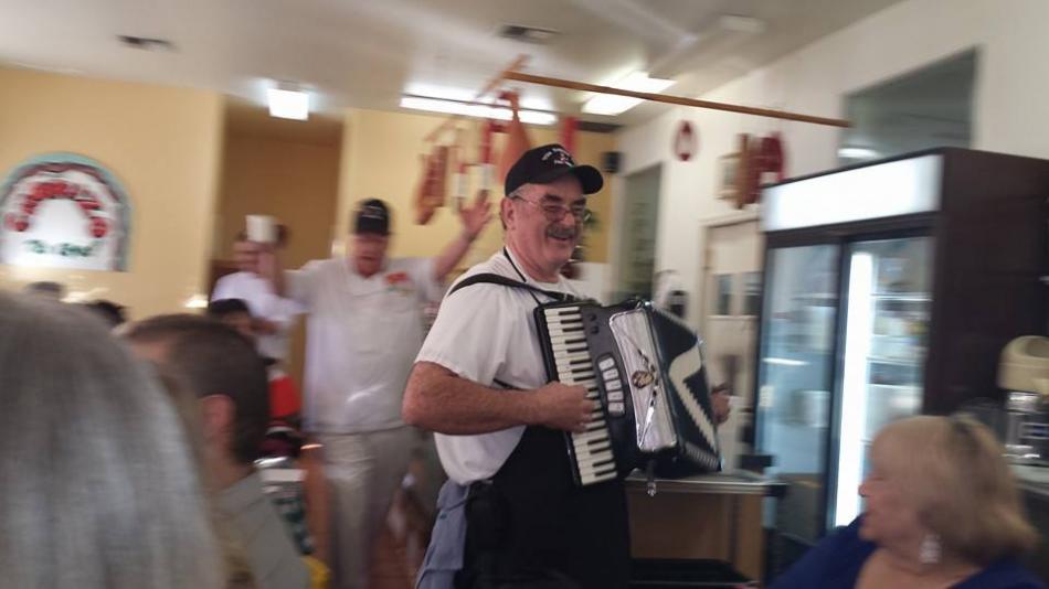 When Pete Coscarart isn't making his famous chorizo, he's known to play great accordion songs.