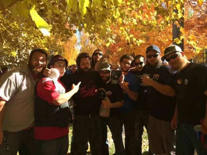 Carson City beard-goers celebrate. Photo by Jim Gustafson