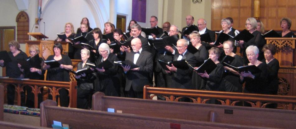 Carson Chamber Singers in concert at Trinity Episcopal Church.
