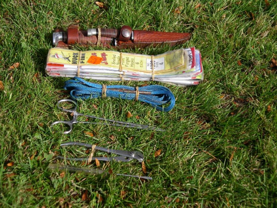 Some of the other items in that fishing vest. Photo by Elaine Quilici