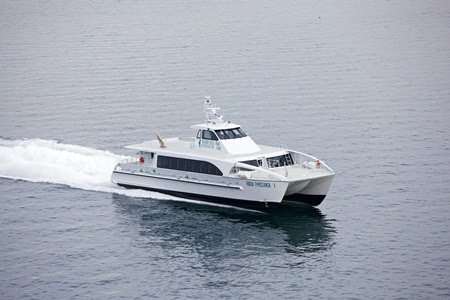 A similar vessel as the passenger ferry shown is one of the opportunities being evaluated.
