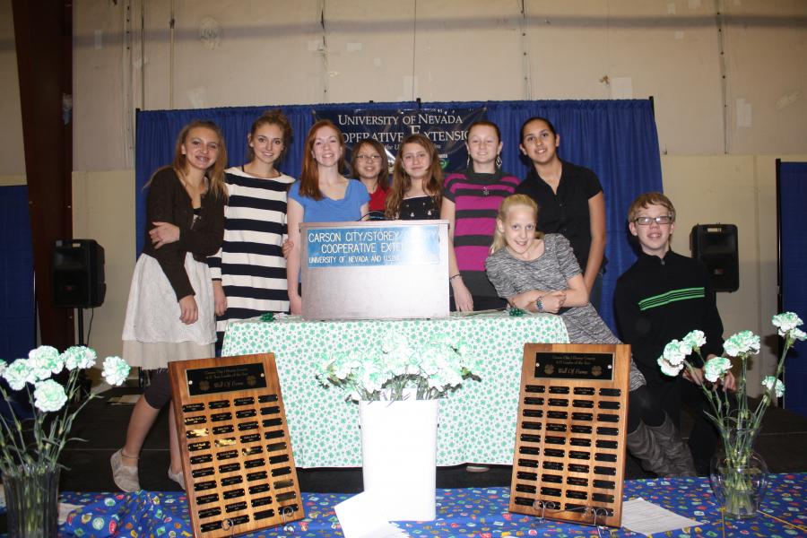 Emcees at Annual 4-H Awards Night.