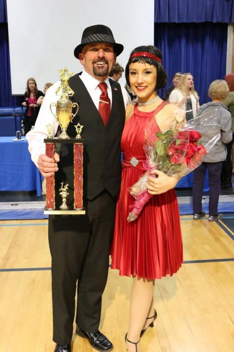 Carson City Supervisor Jim Shirk and dance partner Robin Kato were judged winners at the dance competition.