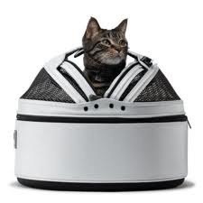 A cat carrier.