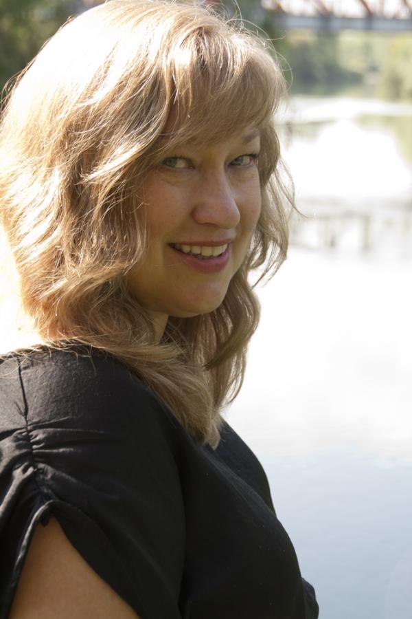 June Sylvester Saraceno at the Camac artists residency in Marnay-sur-Seine. 