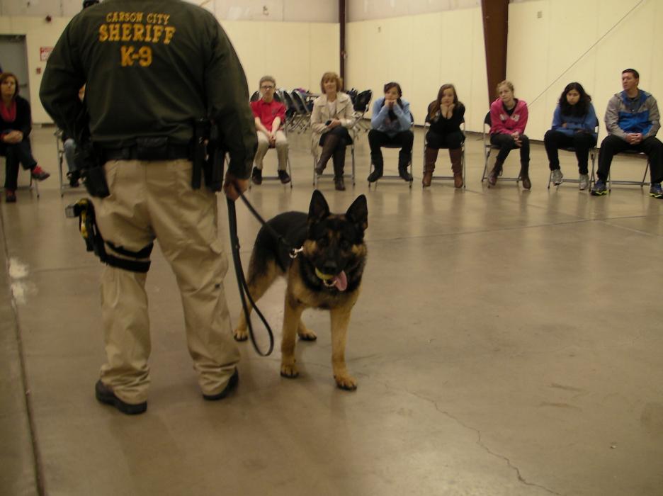 Deputy Joe Apple and K9 Hero.  Photo by Jeff Munson