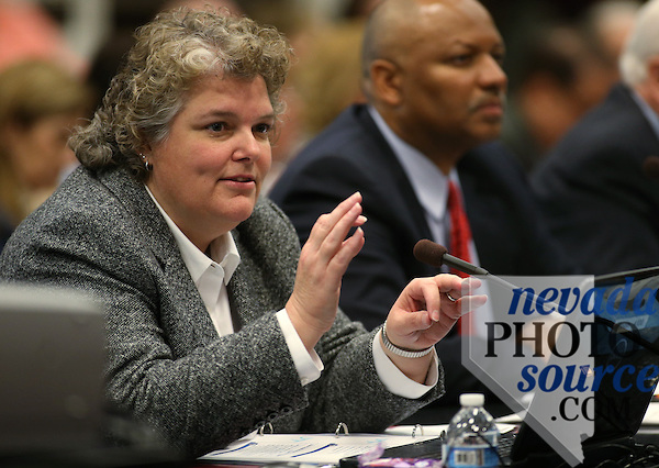 Julia Teska testifies in committee at the Nevada Legislature. File photo by Cathleen Allison