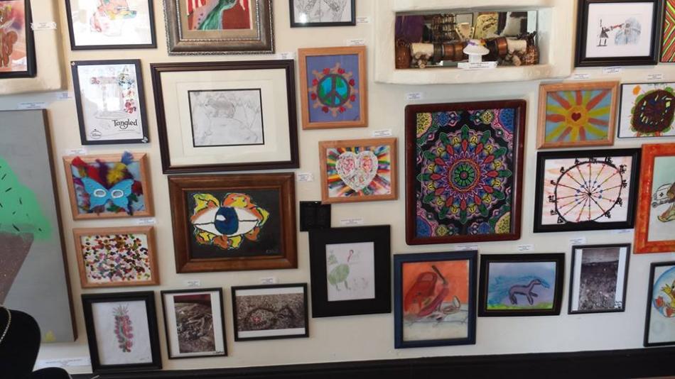 Art from the Northern Nevada Youth Art show at Artsy Fartsy in Carson City