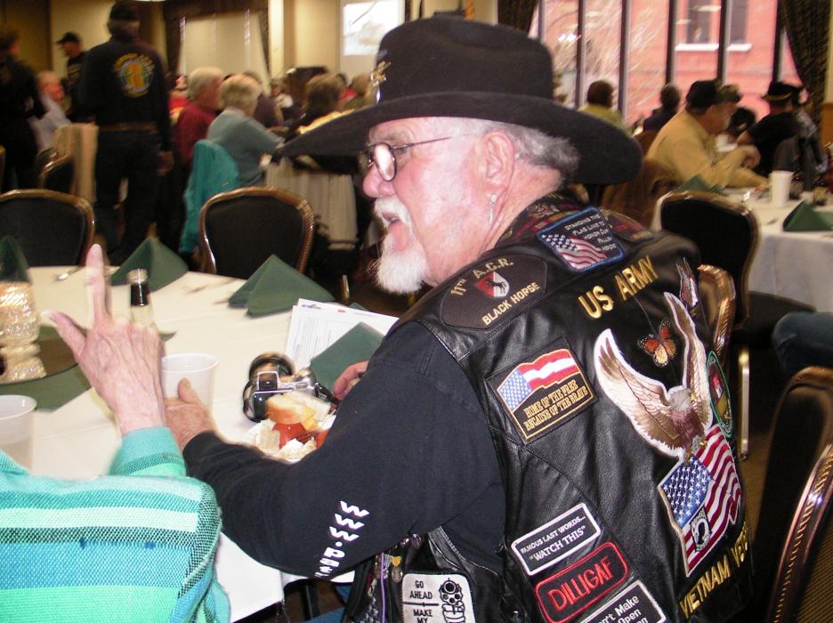 James D. Bryant Sr., a veteran and member of the Patriot Guard Riders.