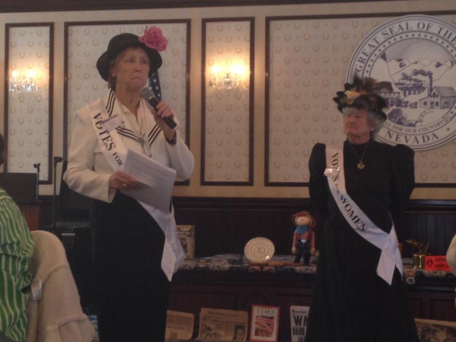 Donna Clontz and Kathy Noneman, History Project Suffargettes