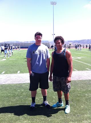 Aaron Cowee (left) and Nevin Elliot (right) are two Carson High Seniors who will be playing football at UNR next year
