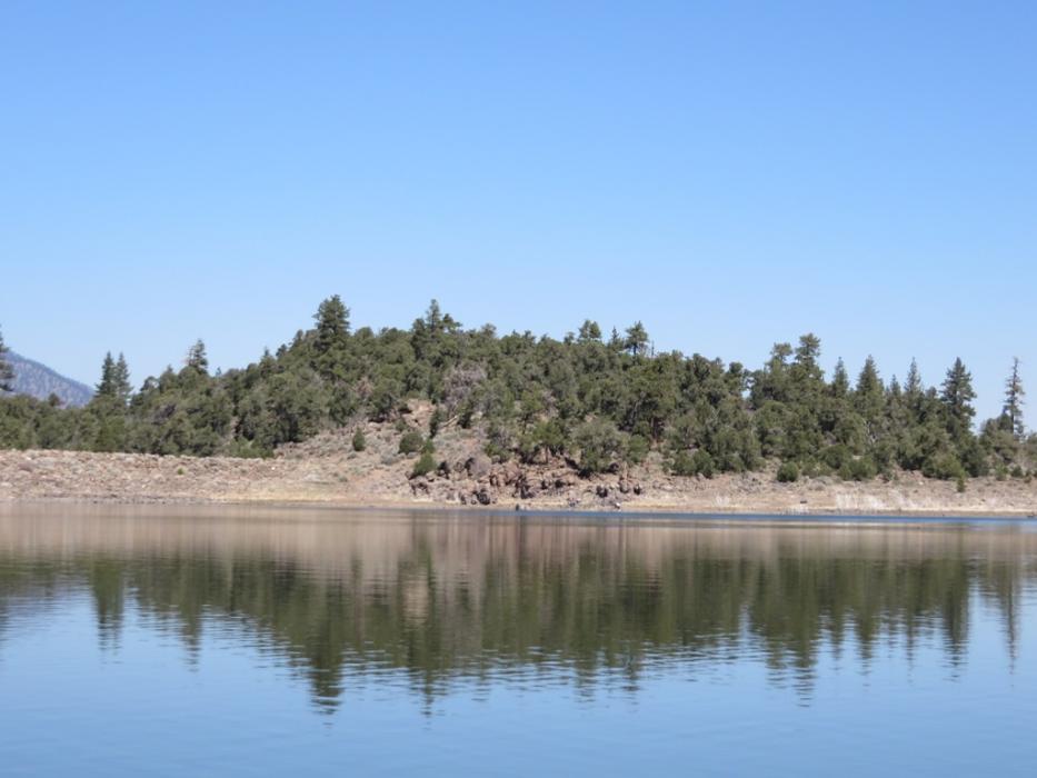 Looking across Indian Creek Reservoir from the boat ramp. Photo by Elaine Quilici