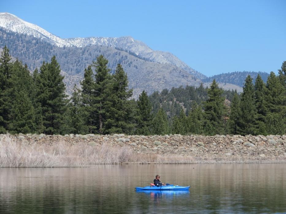 A kayak fisherman. Photo by Elaine Quilici