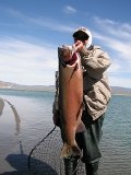Bob Carvin of Carson City with his 17-pound, 4-ounce cutthroat.