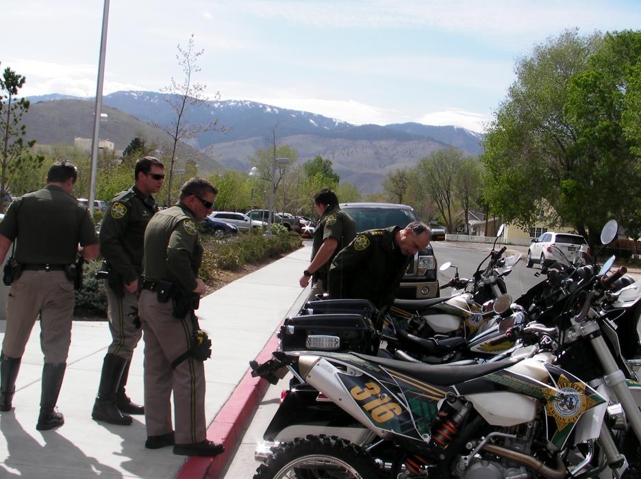 Two dirt bikes were added to the Carson City Sheriff's Office motor patrol division.
