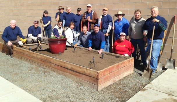 The Carson City Rotary at its annual work day Saturday.