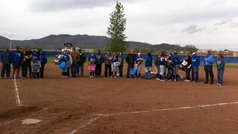 A good look at all the seniors on senior night