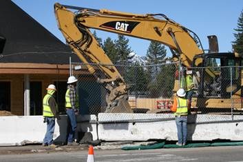 SMC removed fencing Monday along Highway 50 between Stateline and South Lake Tahoe.
