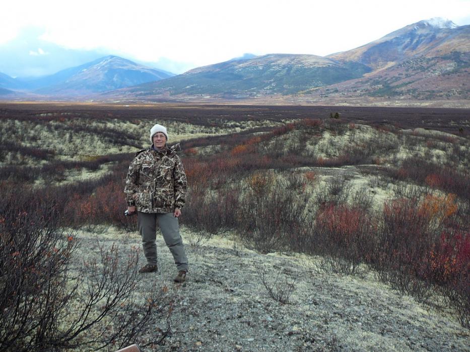 Susan on a bird watching trip in the Yukon. Photo courtesy of Susan Drury