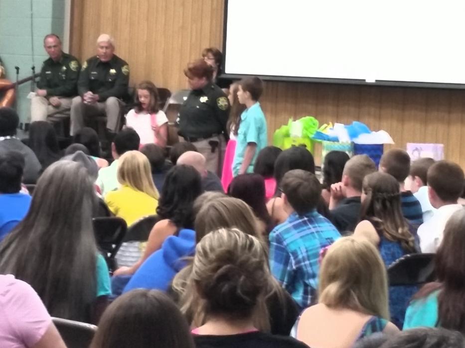Fremont Elementary fifth graders graduate from the Carson City DARE program. Photo by Dana Lee Fruend.
