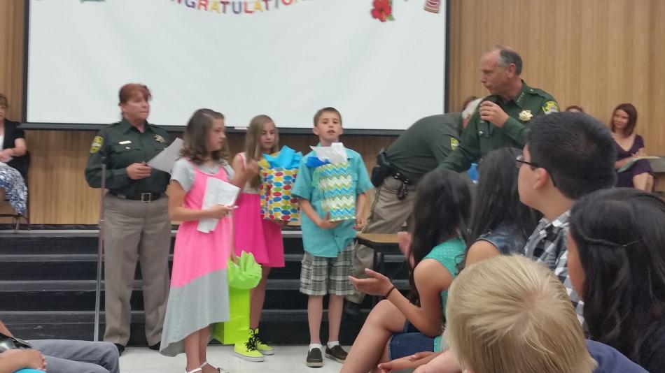 Carson City Sheriff Ken Furlong at Thursday's DARE graduation. Photo by Dana Lee Fruend