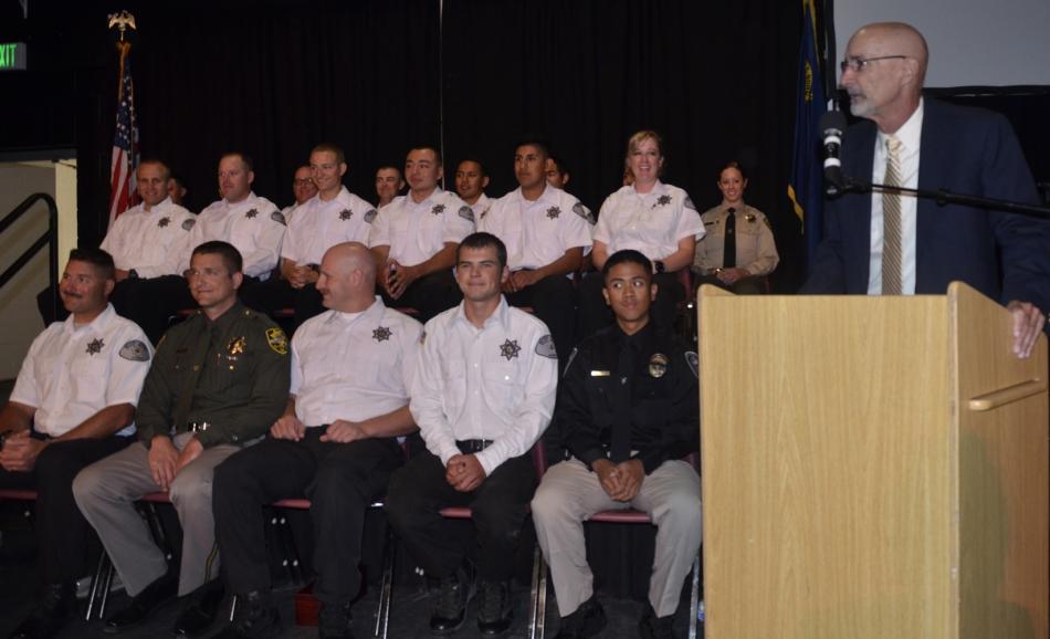 WNC Criminal Justice Professor Richard Finn gave the keynote address Tuesday in Carson City.