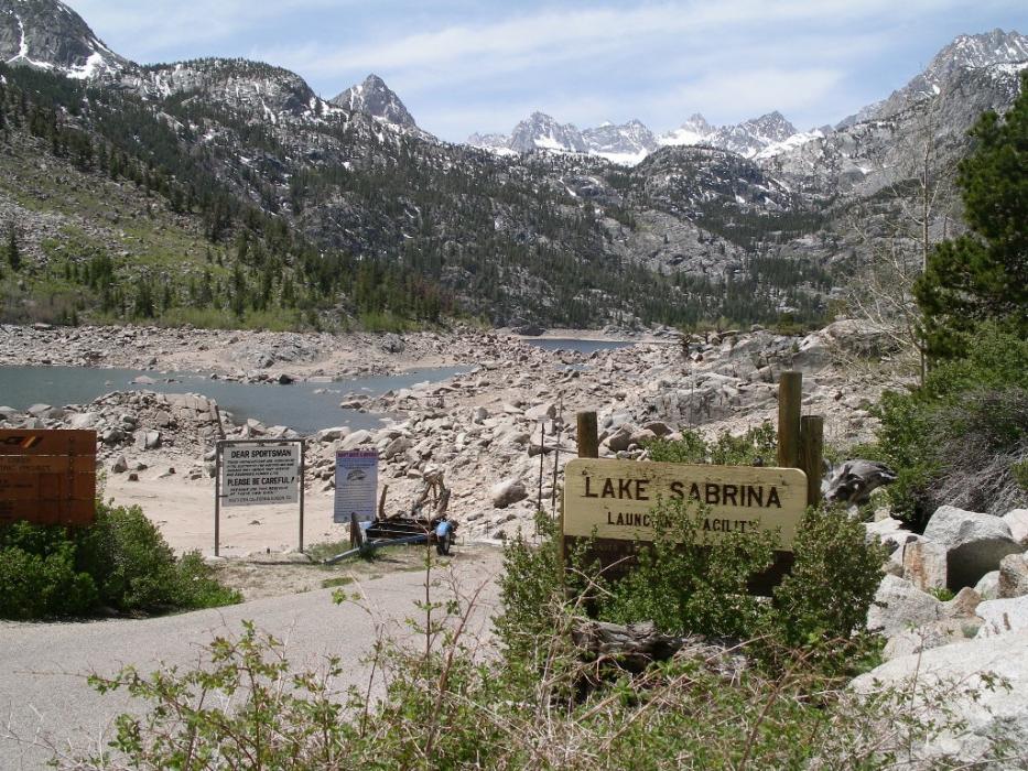 Launch facility at Lake Sabrina, Calif. Photo by Don Quilici