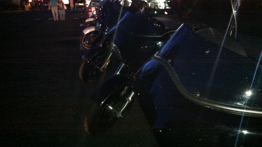 A Line of Finely Tuned Motorcycles