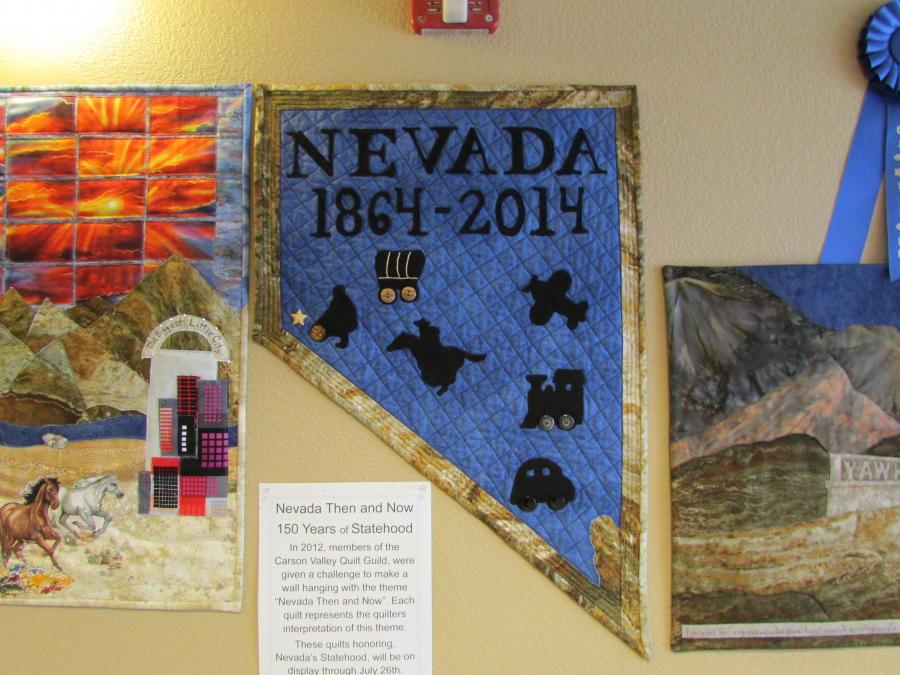 Quilt displays -Dayton Branch Library