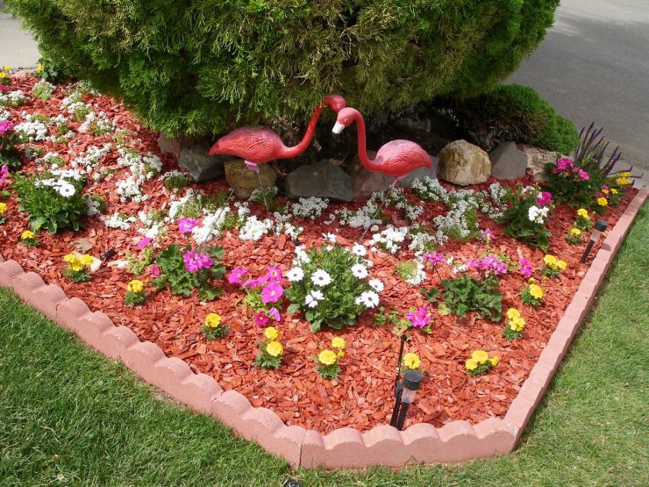 Another flower bed prior to a 