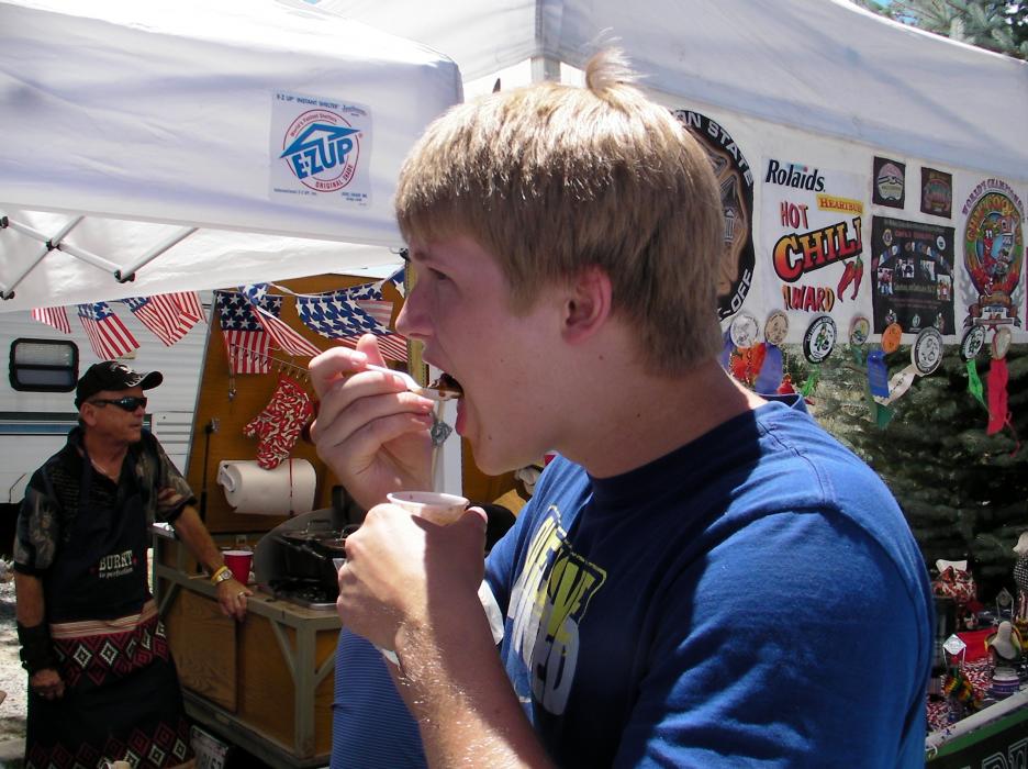 Sampler Blane Soukuv tries the 