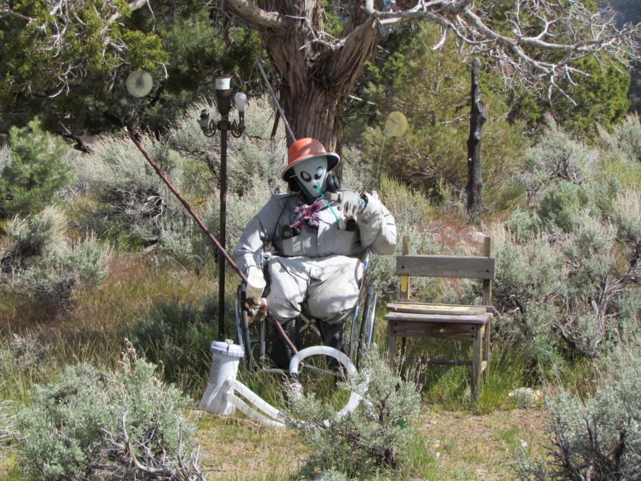 More art work along the road.  Photo by Elaine Quilici