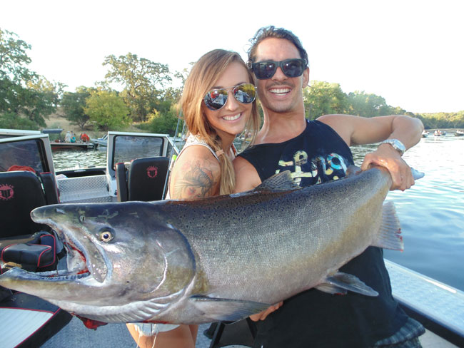 A King Salmon from the Sacramento River. Photo courtesy of outdooradventures@sacriverguide.com