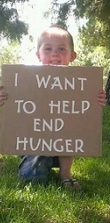 Garrett Triner, 4, is asking people to donate to FISH.