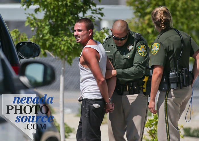 The suspect was caught after a brief chase with Carson City deputies. Cathleen Allison, Nevada Photo Source