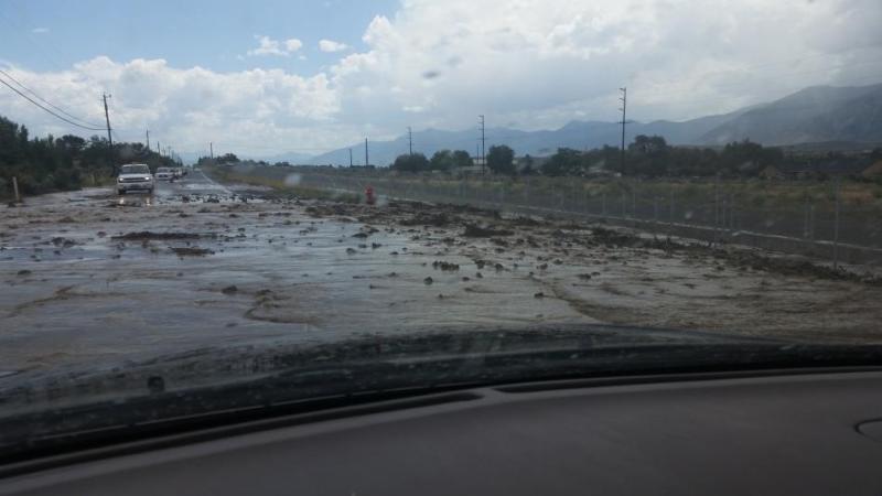 Flooding off of Valley View and Edmonds. Photo provided by Denise Clodjeaux