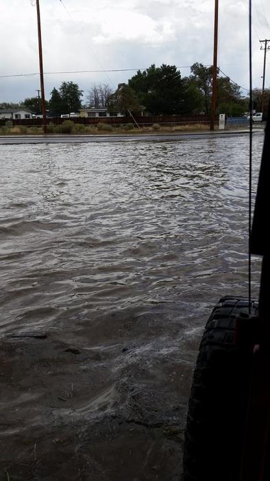 Photo by Leann Wiseman under the bridge at Lompa and Northridge.