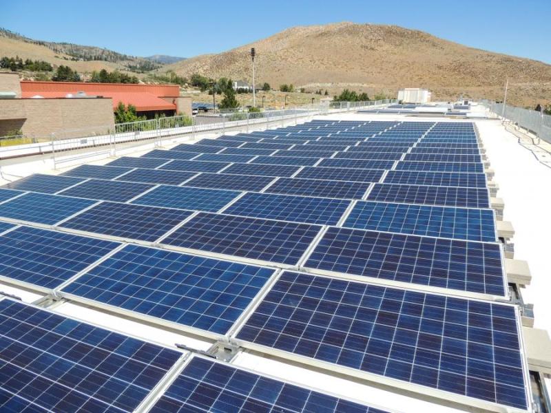 Western Nevada College solar array by Black Rock Solar