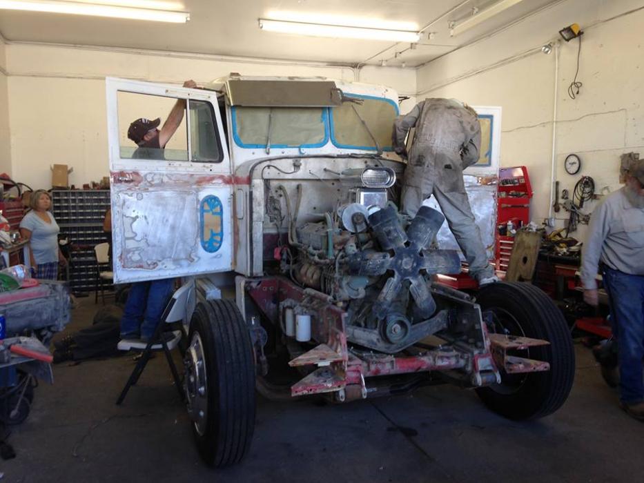 Work progressing along Monday afternoon. Photo by Jennifer King