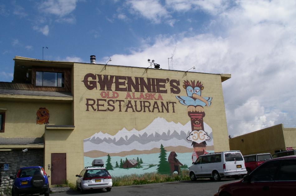 Gwennie's Restaurant in Spenard, a suburb of Anchorage. Photo by Elaine Quilici
