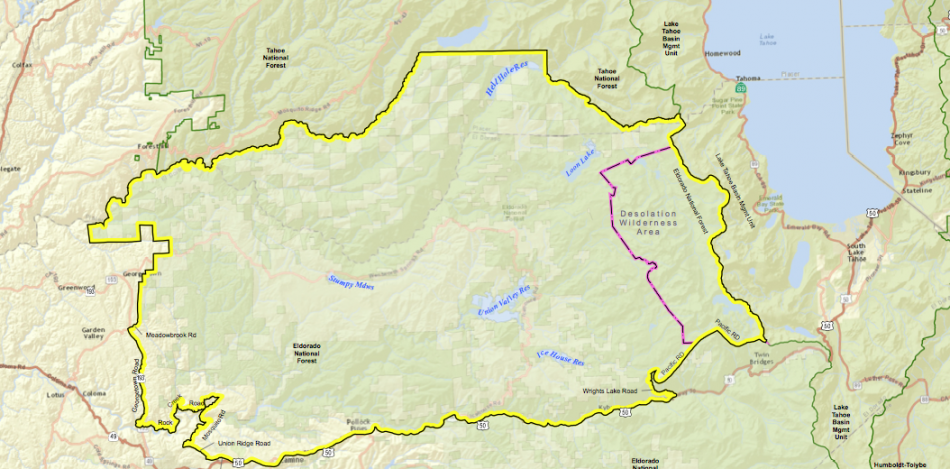 This is the new King Fire order released Sunday by the U.S. Forest Service.
