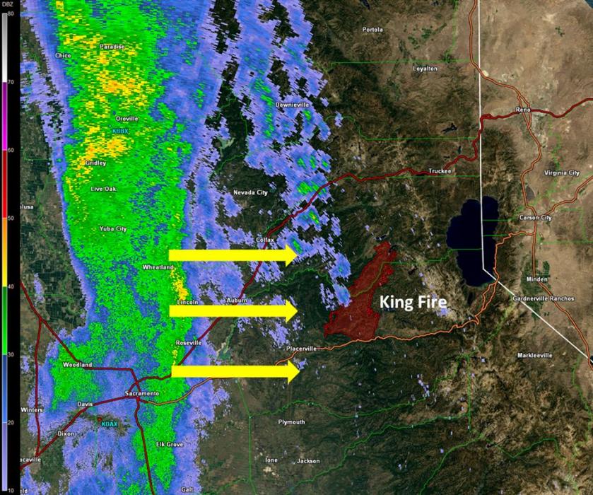 Weather Service map of forecast area.