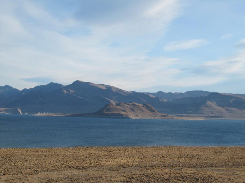 Anahoe Island at Pyramid Lake as seen from the west shore. Photo by Elaine Quilici