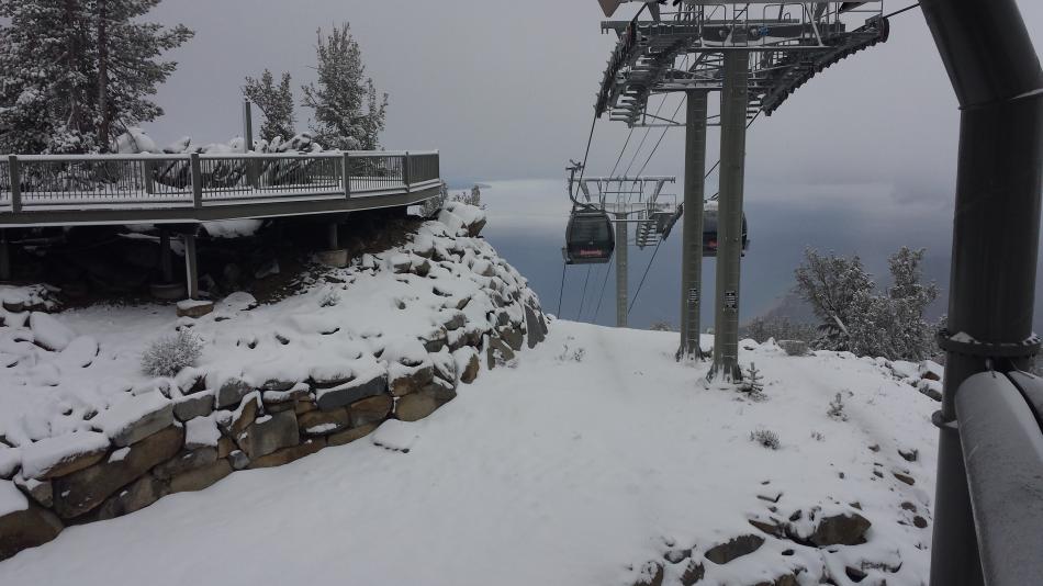 Mid-station at Heavenly Mountain Resort taken Saturday morning.