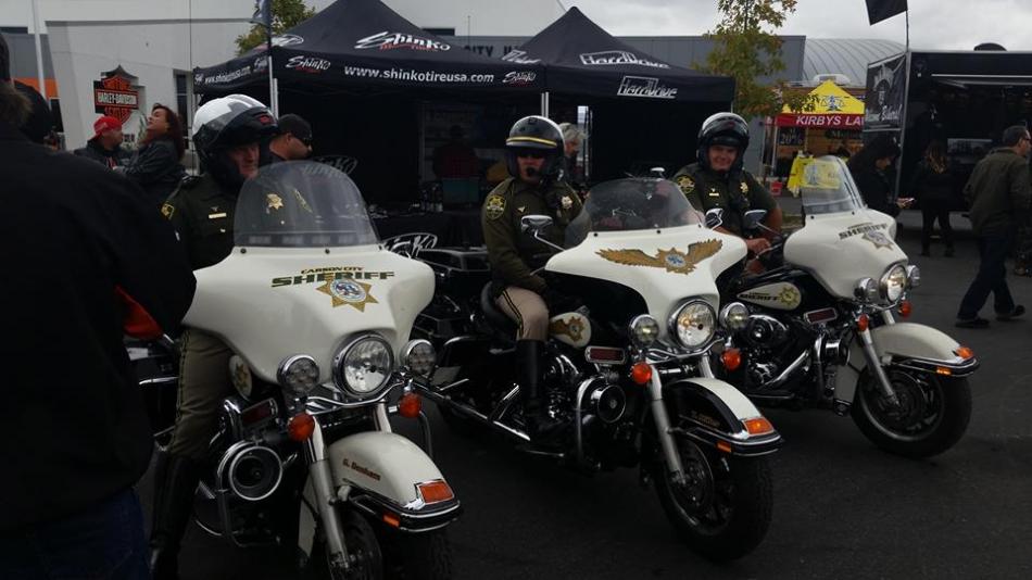 Carson City Sheriff's Office Motor Patrol on Saturday. Photo by Dana Lee Fruend, Nevada Live Magazine