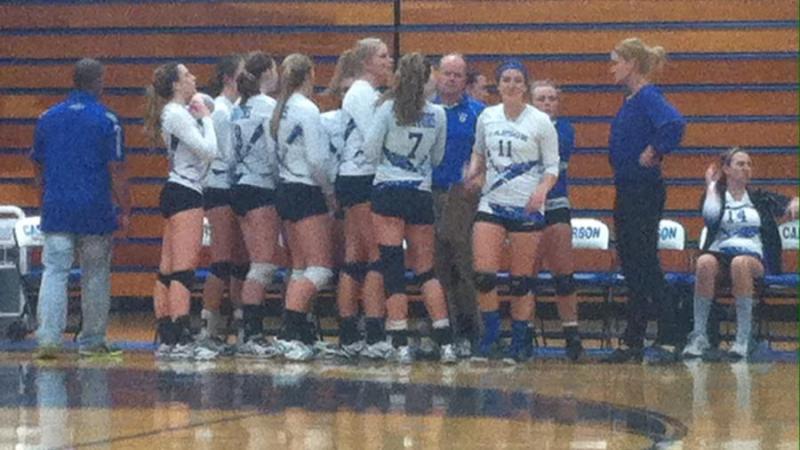 Carson in a timeout