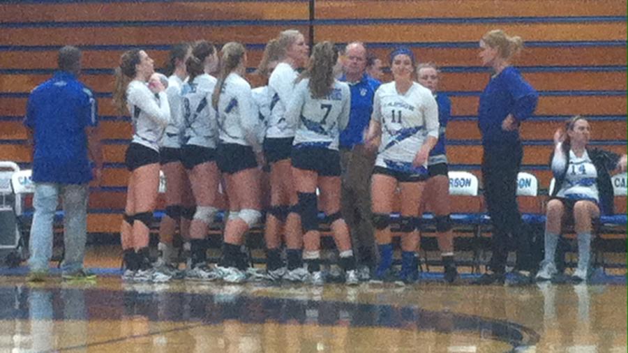 Carson in a timeout