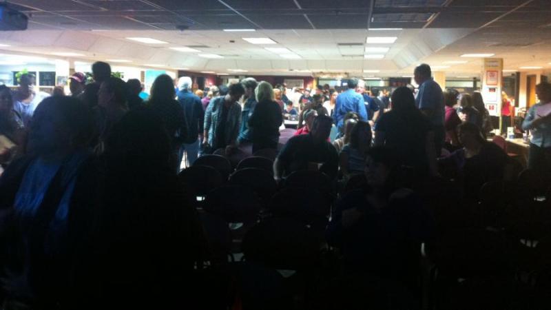 A packed full library