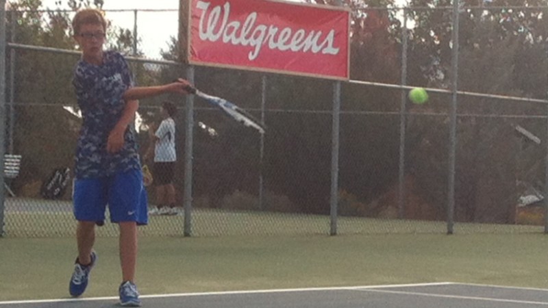 Charlie Adams hitting a nice slice